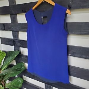 Royal Blue Chiffon Top